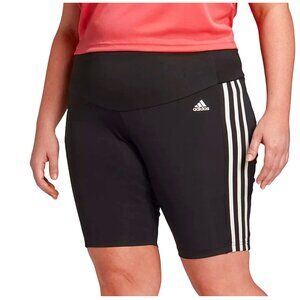 Adidas Designed 2 Move High-Rise Sport Tights Bike Short 2X Primegreen Areoready